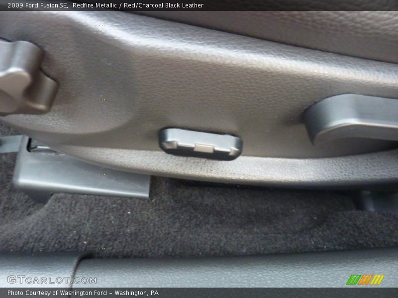 Redfire Metallic / Red/Charcoal Black Leather 2009 Ford Fusion SE