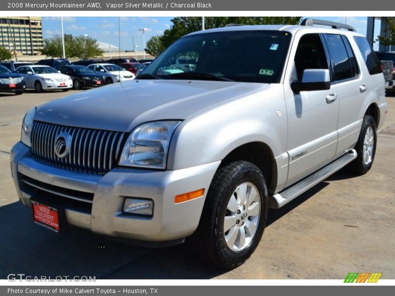 Vapor Silver Metallic / Charcoal Black 2008 Mercury Mountaineer AWD