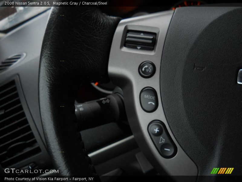 Magnetic Gray / Charcoal/Steel 2008 Nissan Sentra 2.0 S