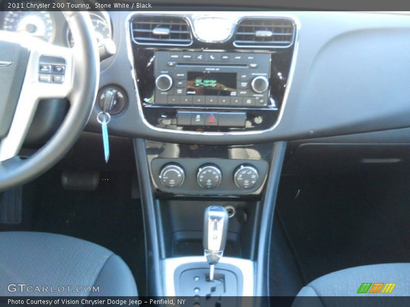 Stone White / Black 2011 Chrysler 200 Touring