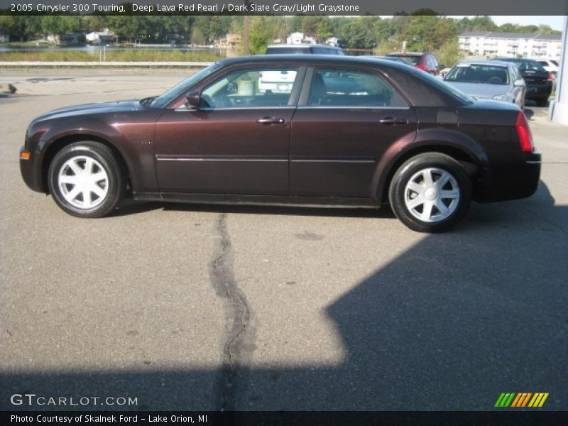 Deep Lava Red Pearl / Dark Slate Gray/Light Graystone 2005 Chrysler 300 Touring