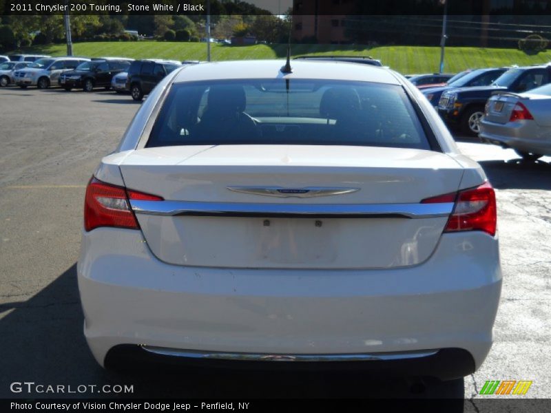 Stone White / Black 2011 Chrysler 200 Touring