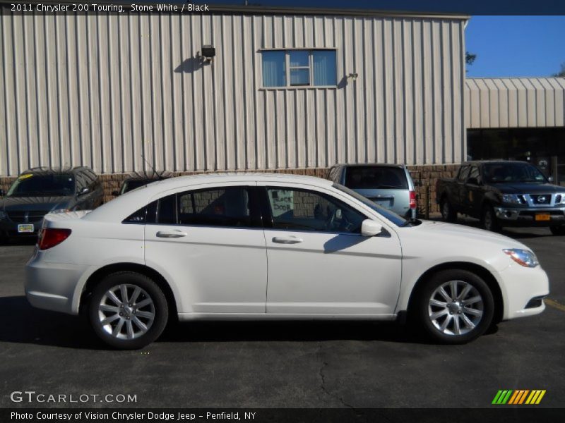 Stone White / Black 2011 Chrysler 200 Touring