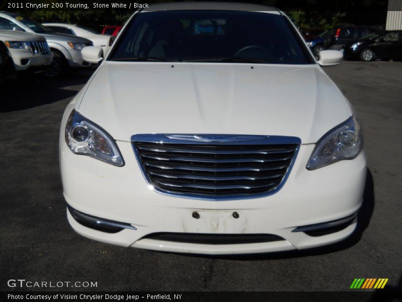 Stone White / Black 2011 Chrysler 200 Touring