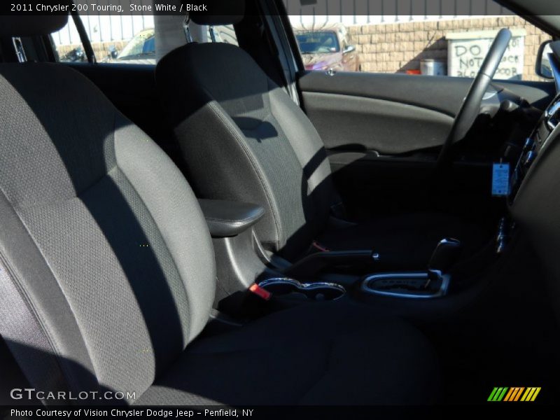 Stone White / Black 2011 Chrysler 200 Touring