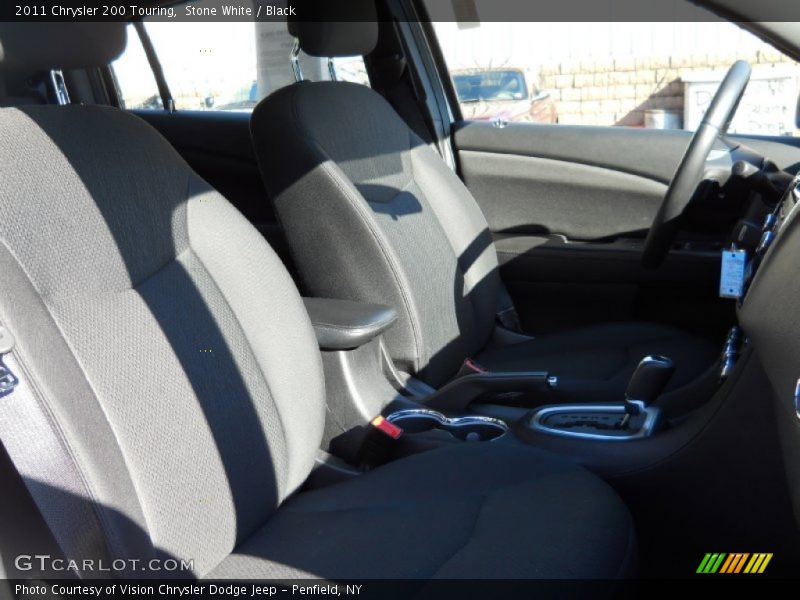 Stone White / Black 2011 Chrysler 200 Touring