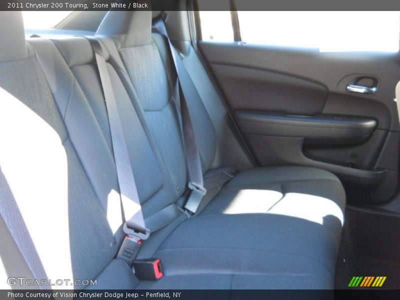 Stone White / Black 2011 Chrysler 200 Touring