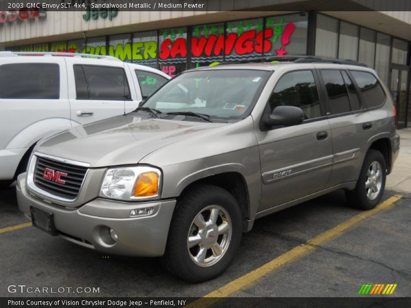 Sandalwood Metallic / Medium Pewter 2003 GMC Envoy SLT 4x4