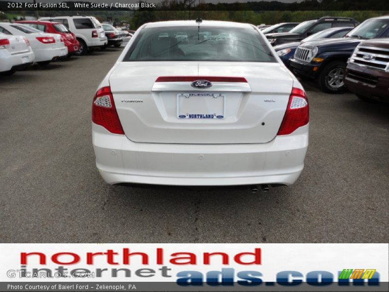 White Suede / Charcoal Black 2012 Ford Fusion SEL
