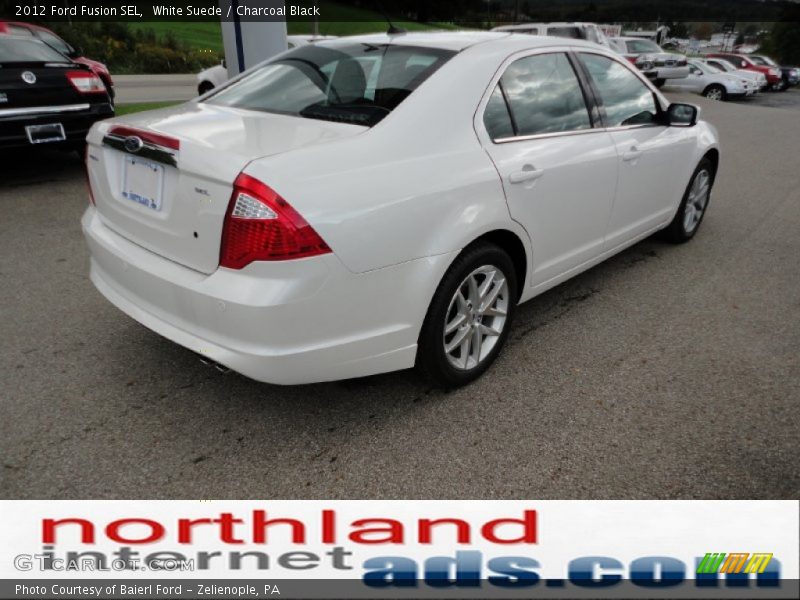 White Suede / Charcoal Black 2012 Ford Fusion SEL