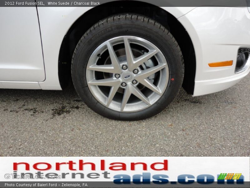 White Suede / Charcoal Black 2012 Ford Fusion SEL