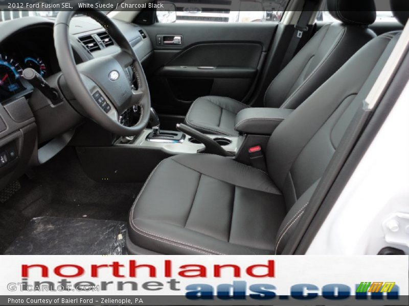 White Suede / Charcoal Black 2012 Ford Fusion SEL