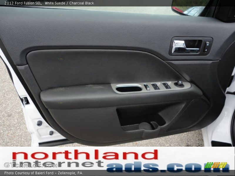 White Suede / Charcoal Black 2012 Ford Fusion SEL