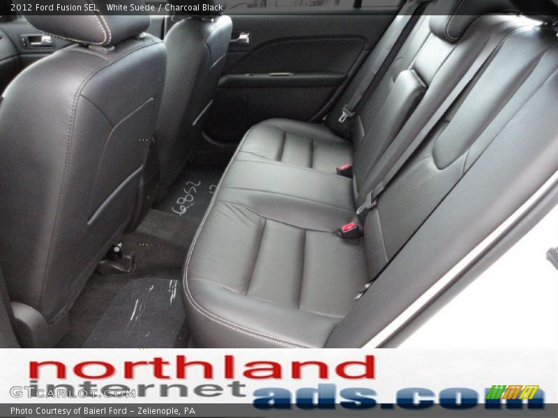 White Suede / Charcoal Black 2012 Ford Fusion SEL