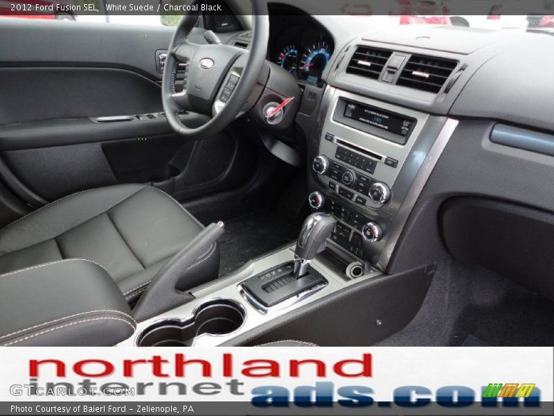 White Suede / Charcoal Black 2012 Ford Fusion SEL