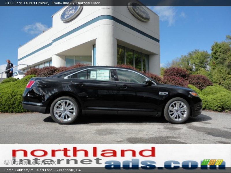 Ebony Black / Charcoal Black 2012 Ford Taurus Limited