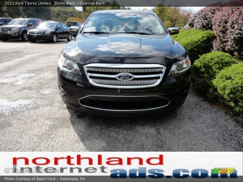 Ebony Black / Charcoal Black 2012 Ford Taurus Limited