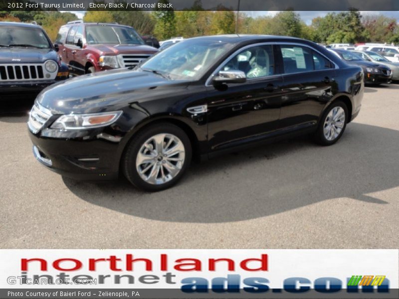 Ebony Black / Charcoal Black 2012 Ford Taurus Limited
