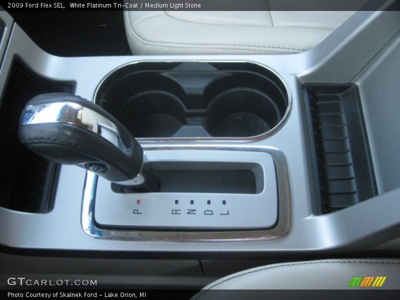 White Platinum Tri-Coat / Medium Light Stone 2009 Ford Flex SEL