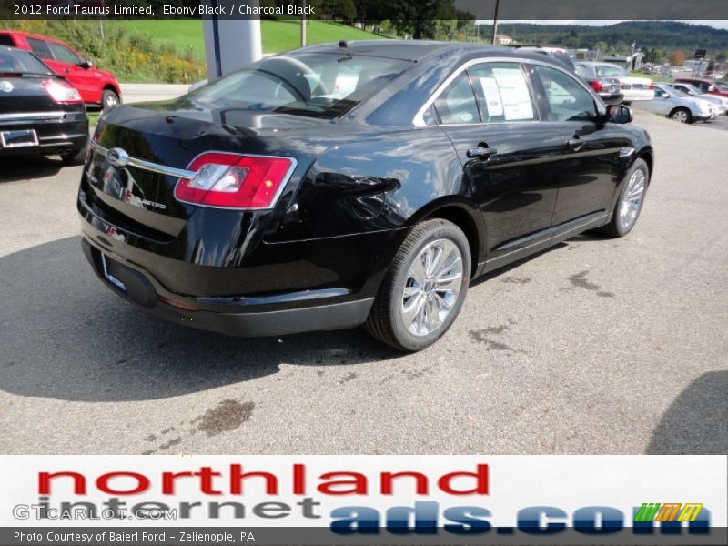 Ebony Black / Charcoal Black 2012 Ford Taurus Limited