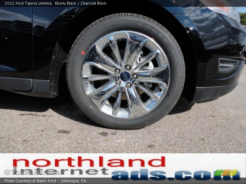 Ebony Black / Charcoal Black 2012 Ford Taurus Limited