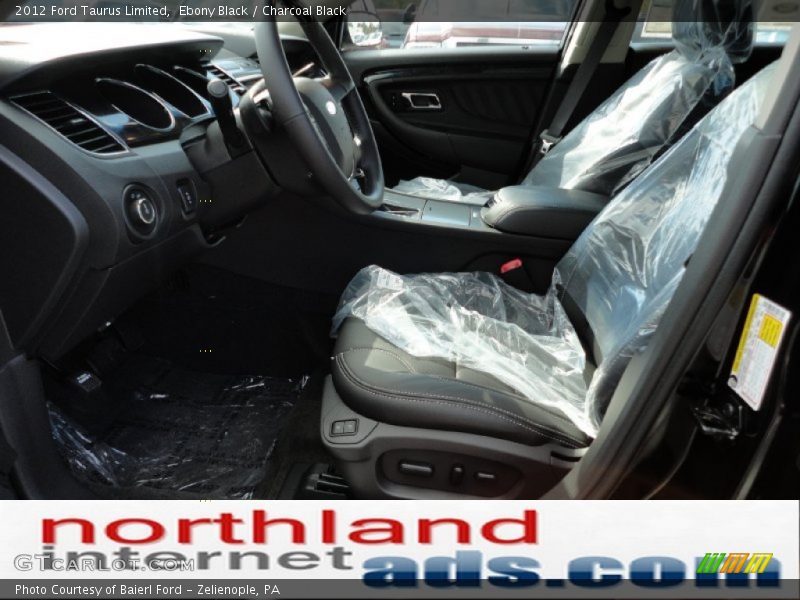 Ebony Black / Charcoal Black 2012 Ford Taurus Limited