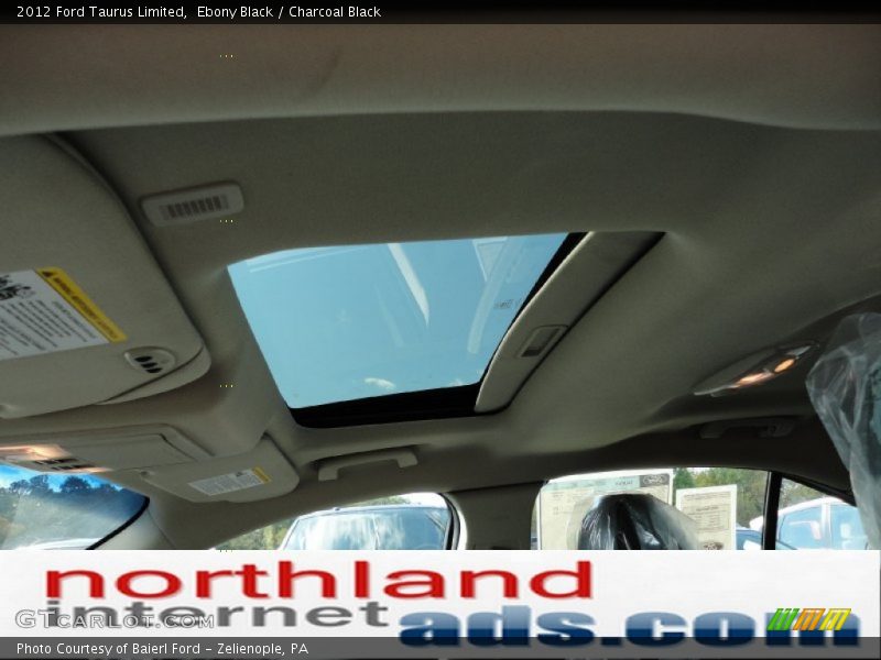 Ebony Black / Charcoal Black 2012 Ford Taurus Limited