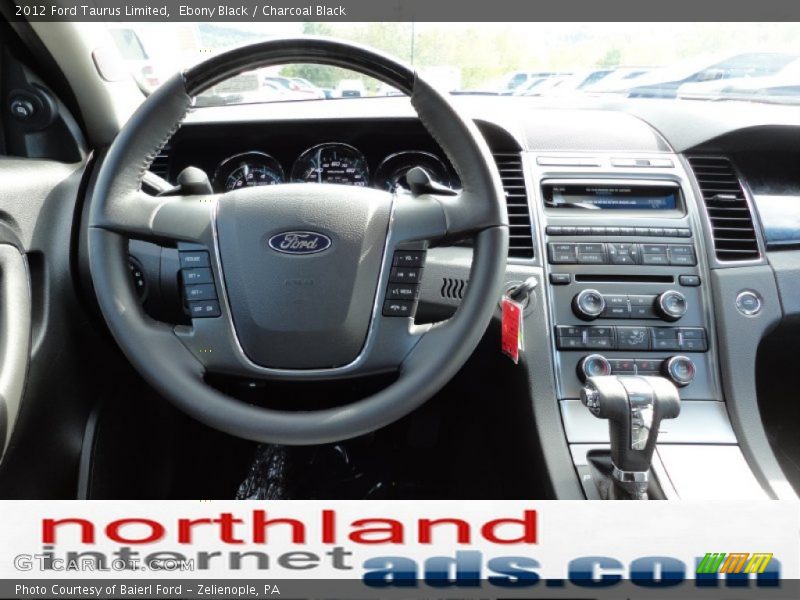Ebony Black / Charcoal Black 2012 Ford Taurus Limited