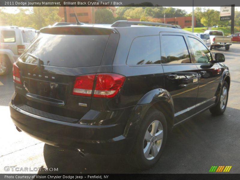 Brilliant Black Crystal Pearl / Black 2011 Dodge Journey Mainstreet