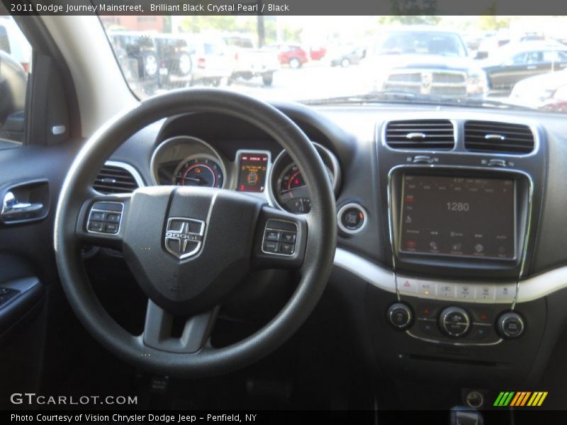 Brilliant Black Crystal Pearl / Black 2011 Dodge Journey Mainstreet