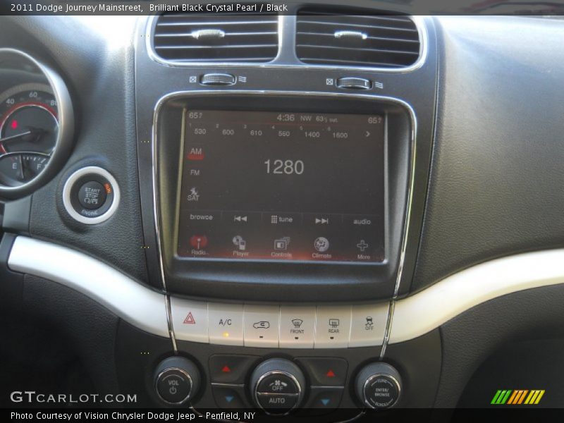 Brilliant Black Crystal Pearl / Black 2011 Dodge Journey Mainstreet