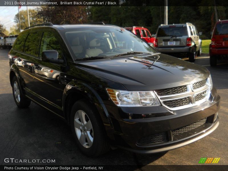 Brilliant Black Crystal Pearl / Black 2011 Dodge Journey Mainstreet