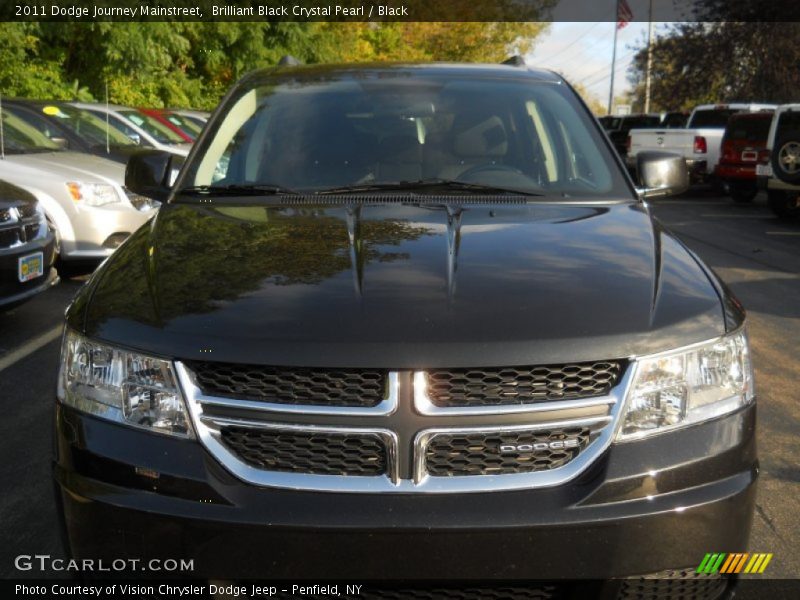 Brilliant Black Crystal Pearl / Black 2011 Dodge Journey Mainstreet
