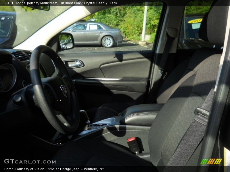 Brilliant Black Crystal Pearl / Black 2011 Dodge Journey Mainstreet