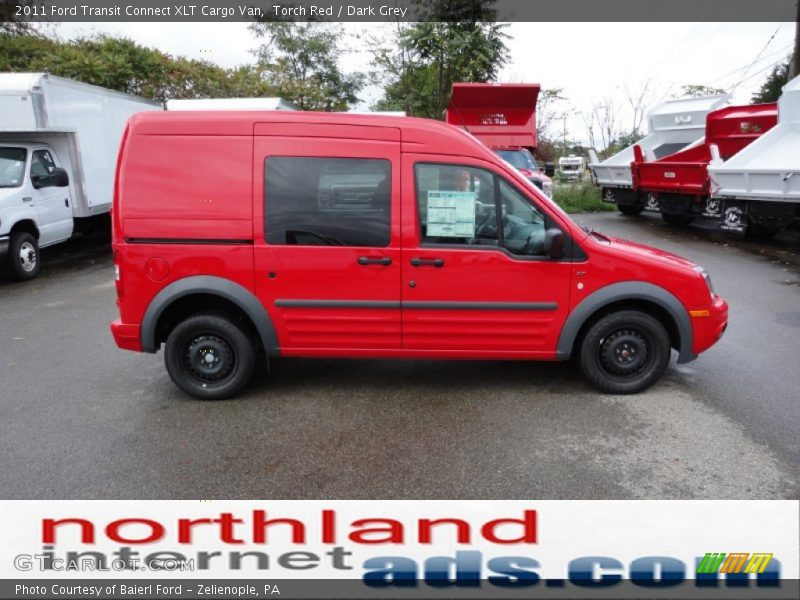 Torch Red / Dark Grey 2011 Ford Transit Connect XLT Cargo Van