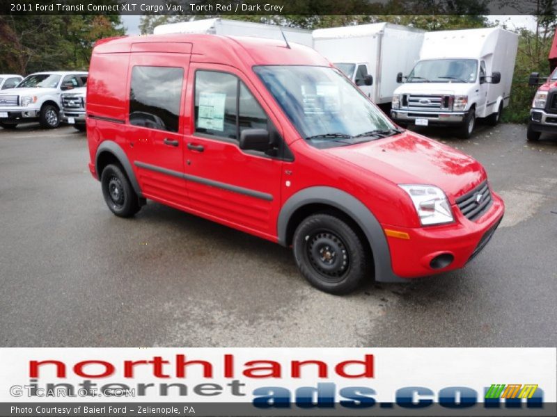 Torch Red / Dark Grey 2011 Ford Transit Connect XLT Cargo Van