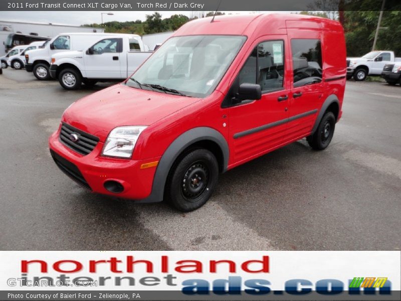 Torch Red / Dark Grey 2011 Ford Transit Connect XLT Cargo Van
