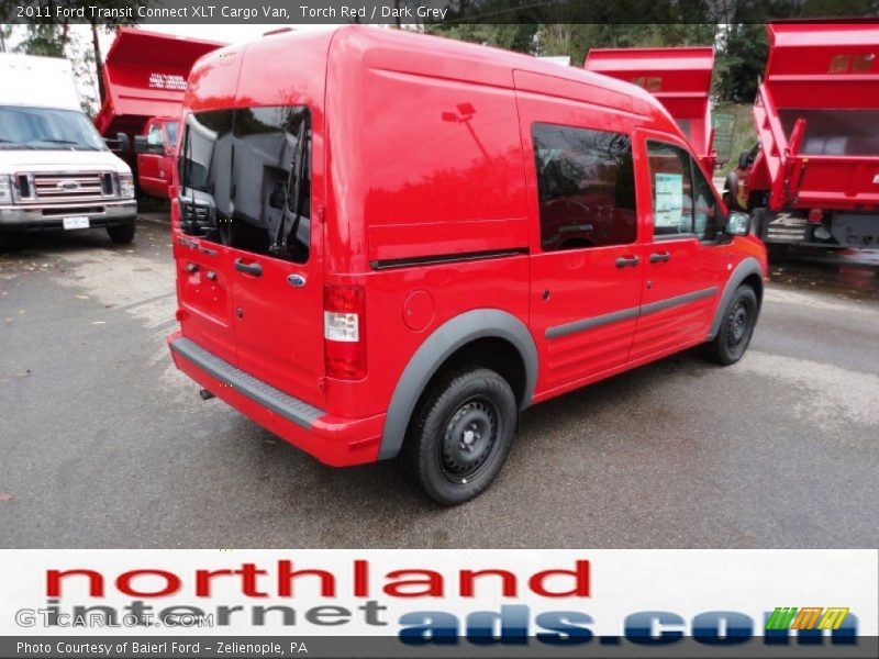 Torch Red / Dark Grey 2011 Ford Transit Connect XLT Cargo Van