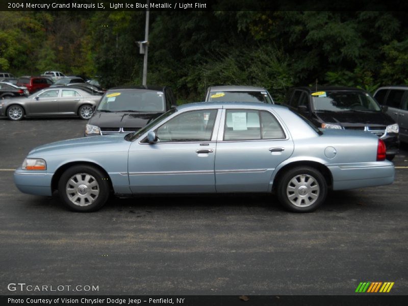 Light Ice Blue Metallic / Light Flint 2004 Mercury Grand Marquis LS
