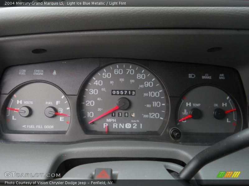Light Ice Blue Metallic / Light Flint 2004 Mercury Grand Marquis LS
