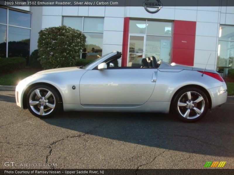 Silver Alloy / Carbon Cloth 2009 Nissan 350Z Enthusiast Roadster