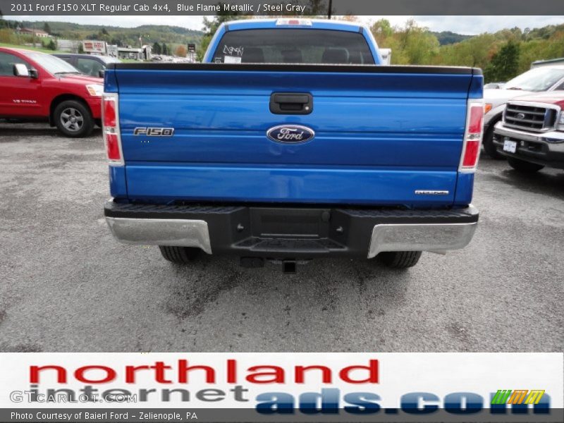 Blue Flame Metallic / Steel Gray 2011 Ford F150 XLT Regular Cab 4x4