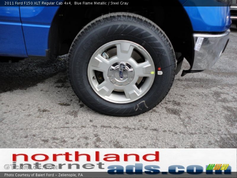 Blue Flame Metallic / Steel Gray 2011 Ford F150 XLT Regular Cab 4x4