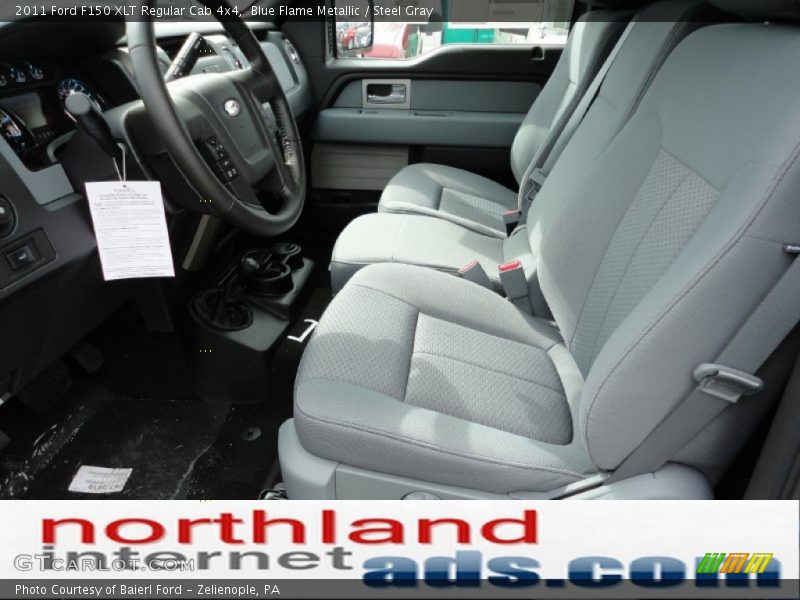 Blue Flame Metallic / Steel Gray 2011 Ford F150 XLT Regular Cab 4x4
