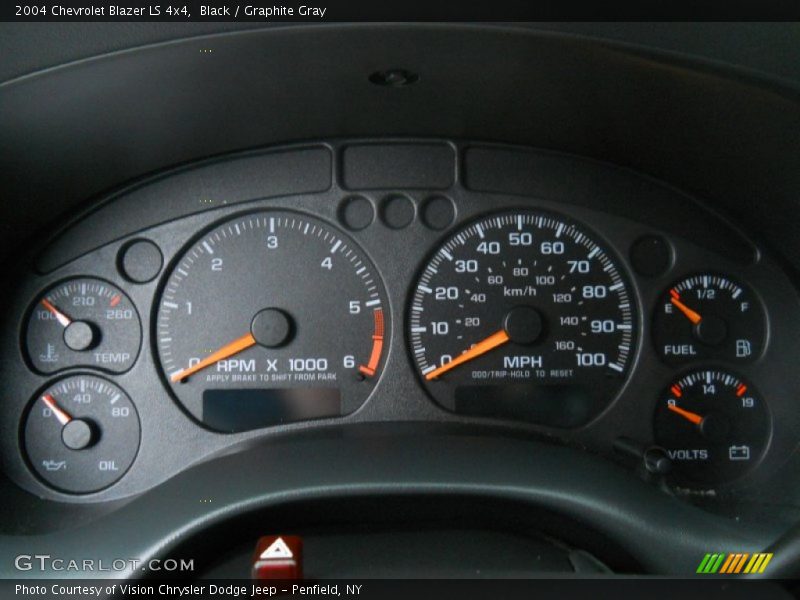 Black / Graphite Gray 2004 Chevrolet Blazer LS 4x4