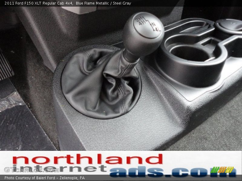 Blue Flame Metallic / Steel Gray 2011 Ford F150 XLT Regular Cab 4x4
