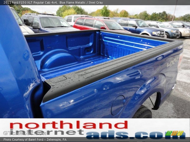 Blue Flame Metallic / Steel Gray 2011 Ford F150 XLT Regular Cab 4x4