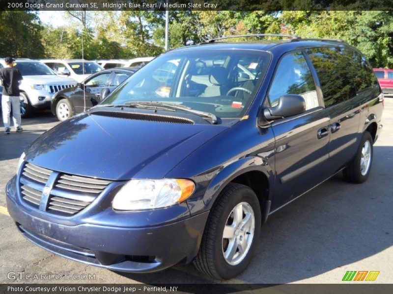 Midnight Blue Pearl / Medium Slate Gray 2006 Dodge Grand Caravan SE