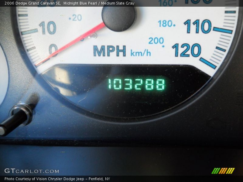 Midnight Blue Pearl / Medium Slate Gray 2006 Dodge Grand Caravan SE