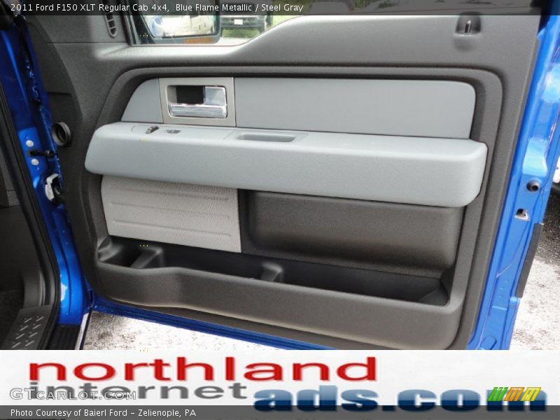 Blue Flame Metallic / Steel Gray 2011 Ford F150 XLT Regular Cab 4x4